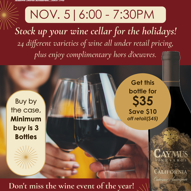Fall Wine Sale